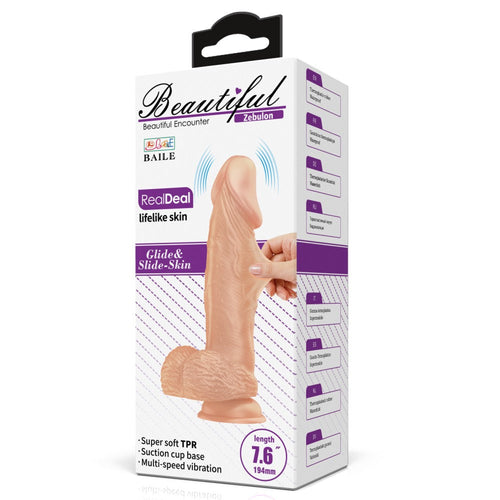 Bellissimo dildo vibrante Zebulon 7,6 "