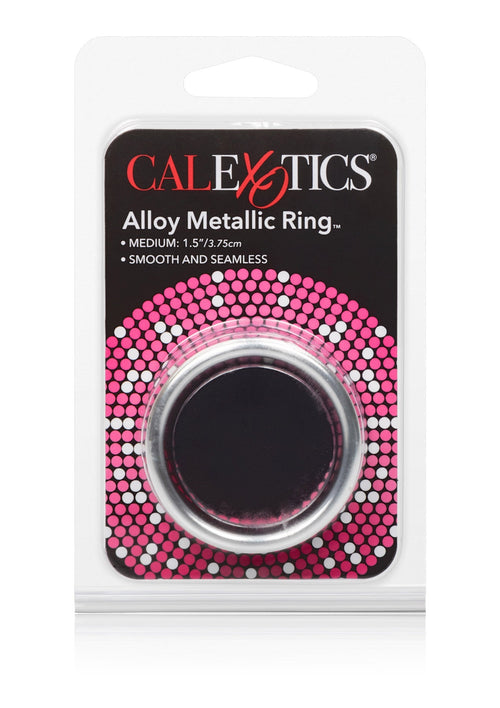 Anello metallico in lega argento medio