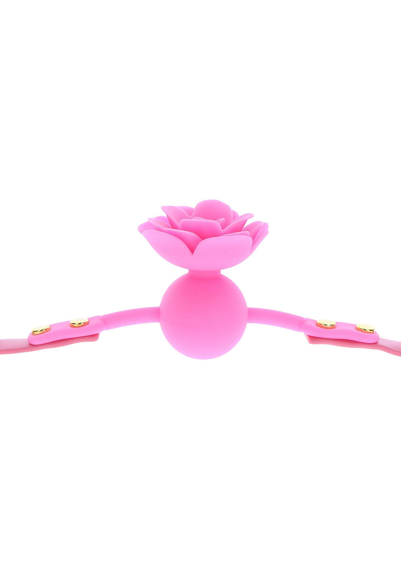 Bavaglio a palla di rosa rosa